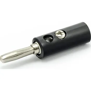 Elektrický konektor Banánek - kabelový konektor černý