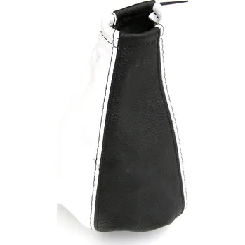 Kožená manžeta řadící páky J-TEC, černo bílá