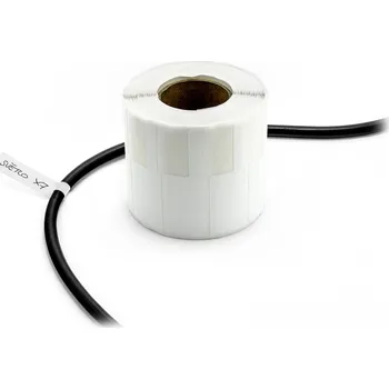 Nálepky k označování a popisu vodičů a kabelů 500ks bíle