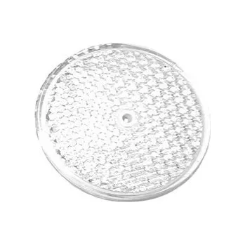 Samolepicí dekorace na vozidlo Odrazka bílá, kulatá o průměru 76 mm, s dírou uprostřed