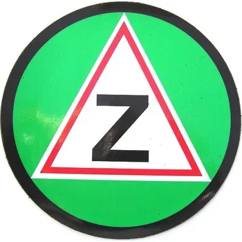 Samolepicí dekorace na vozidlo Amicar Magnetická informační cedulka začátečník o průměru 140 mm