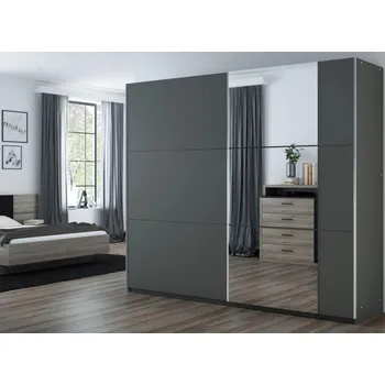 Šatní skříň Casarredo Šatní skříň BISMARK 250 grafit/grafit