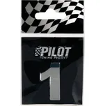 Pilot Chromované samolepící 3D číslo (1) - Lampa Italy 07888