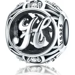 Elenys stříbrný přívěsek korálek písmeno H