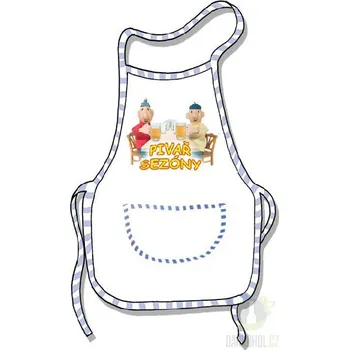 Žertovný předmět Zástěra bílá- Pivař sezóny Pat a Mat