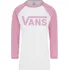 Dámské tričko VANS Flying V Raglan bílé/fialové