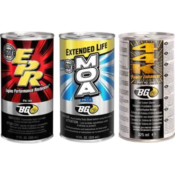 Provozní kapalina BG Sada pro dekarbonizaci motoru BENZÍN 6577K, 3x 325 ml