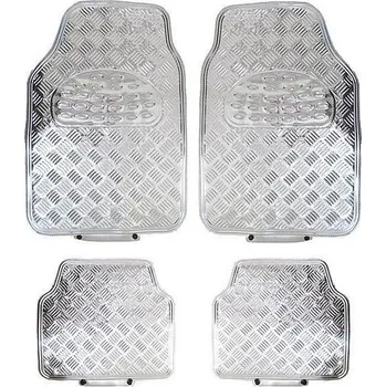 autokoberec ALU autokoberce s imitací plechu J-TEC, chromované, hliníkový design