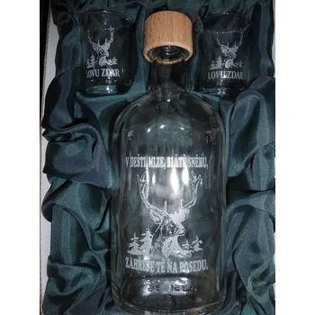 Lahev pískovaná Butelka 0,3 l Jelen