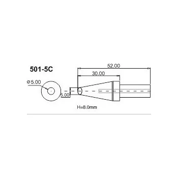 Páječka Hrot Bakon500-5C