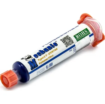 Přípravek na nehty UV vytvrditelný lak pro nepájivou masku modrý