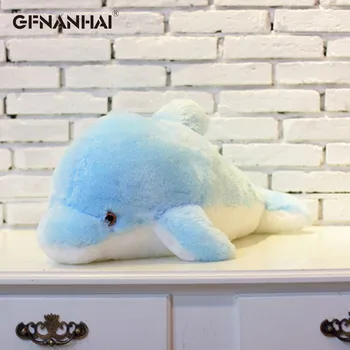 plyšák Čína 45 cm velký svítící plyšový delfín Barvy: Modrá