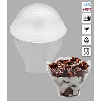 Jednorázové nádobí Víčko na pohárek Prego POL011600 75 ks/bal