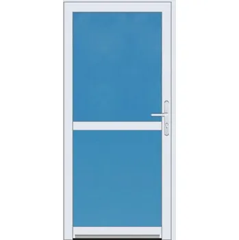 Vchodové dveře Aluplast Plastové vchodové dvere 3/3 sklo s příčkou