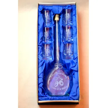 Velká sada láhev pískovaná Contesa 0,5l 55let