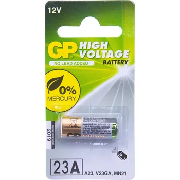 Pohon brány GP 23AE alkalická baterie 12 V,baterie do dálkových ovladačů vrat a bran