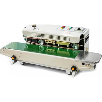 Svářečka Průběžná (kontinuální) svářečka sáčků a fólií s tiskem a dopravníkem FR-900