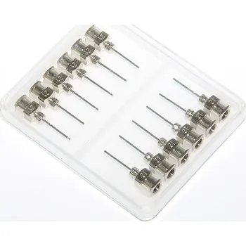 Nástroj na niť a příze Přesné nerezové dávkovací jehly 21G 12ks