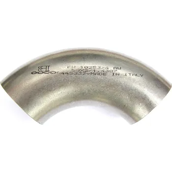 Ráj výfuků Tenkostěnné nerezové koleno 90° o průměru 50 mm