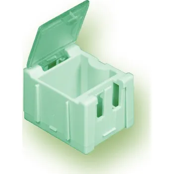 Miniaturní plastové šuplíky na SMD součástky B1 - zelené