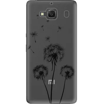 Pouzdro na mobilní telefon iSaprio Three Dandelions black Xiaomi Redmi 2
