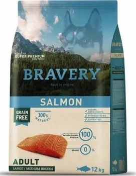 Krmivo pro psa Bravery Dog Grain Free Adult Large/Medium Salmon