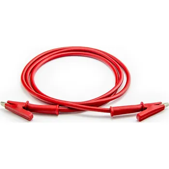 Napájecí kabel Propojovací kabel krokosvorka 100cm červený