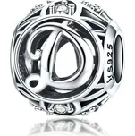 Elenys stříbrný přívěsek korálek písmeno D