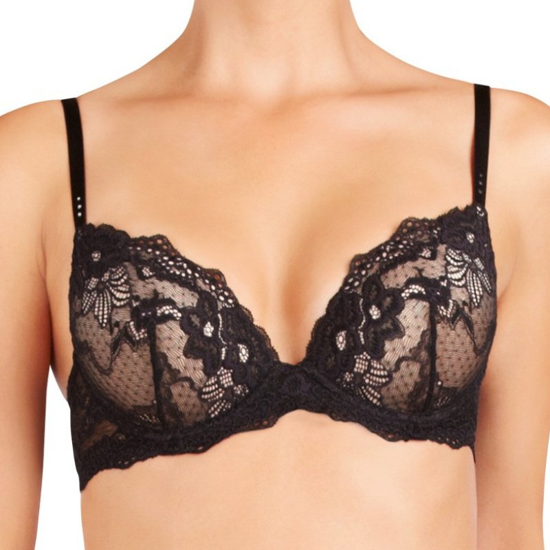 Pleasure State My Fit - My Fit Lace podprsenka super push-up vyztužená black 70A 86-4053