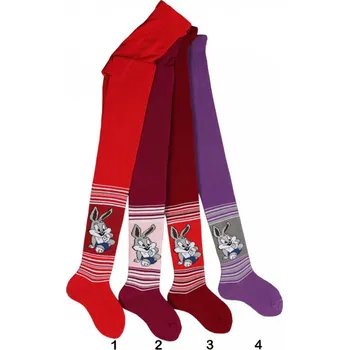 České punčocháče Dotex ZAJÍC fuchsiové č.2 velikost oblečení - děti: 128/134