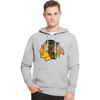 Pánská mikina Mikina 47 Brand Knockaround Headline NHL Chicago Blackhawks Provedení: XL, šedá