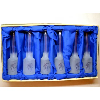 Pískovaná sada panáků - Hruška (zkumavka)