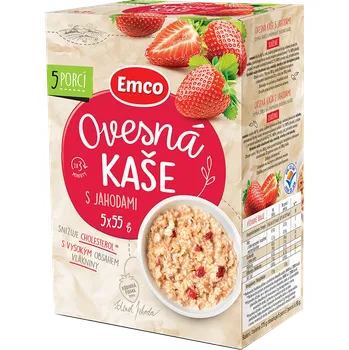Emco Ovesná kaše 5 x 55 g, s jahodami