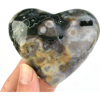 Přírodní kámen Jaspis oceán srdce 152g (Madagaskar)