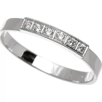 Prsten Dámský prsten z bílého zlata PR0196 + DÁREK ZDARMA