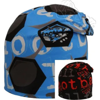 Čepice Čepice RDX 0120 převis homeless fotbal OBOUSTRANNÁ modrá / černočervená velikost čepic: 50-52cm (2-4 roky, RDX vel. 4)