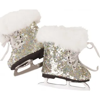 Doplněk pro panenku Götz třpytivé brusle Christmas na panenky 42-50 cm AKCE!