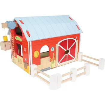 Dřevěná hračka Le Toy Van Stodola červená