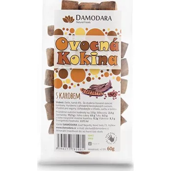 Bonbon Damodara Ovocná kokina s karobem 60 g