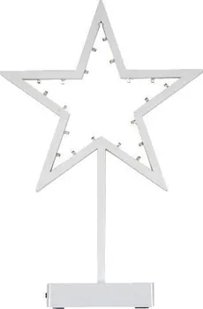 Vánoční osvětlení Nexos Trading D28280 svítící hvězda na stojánku 38 cm 20 LED 