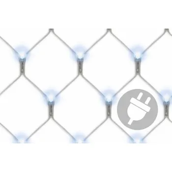 Vánoční osvětlení Nexos Trading 1031 Světelný závěs 128 LED studená bílá