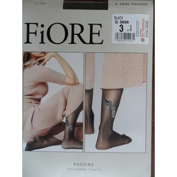 Dámské punčochy Punčochové kalhoty 20den Fiore PAVONE black-grey 4-L