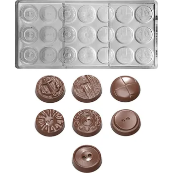 Forma na pečení Forma na pralinky (knoflíky 5g) 3x7 tvarů/forma