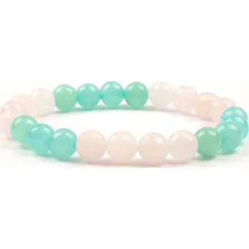 Náramek Moni - dámský náramek amazonit růženín