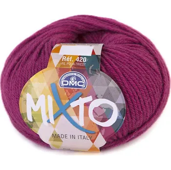 Příze Příze MIXTO 50g, tmavě růžová - odstín 042