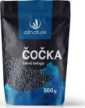 Luštěnina Allnature Čočka černá beluga 500 g