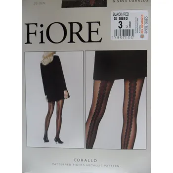 Dámské punčochy Punčochové kalhoty 20den Fiore CORALLO black-red