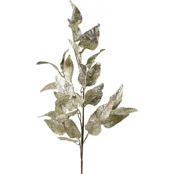 umělá květina Větev listí umělé 75cm šampáň (W860-CH)