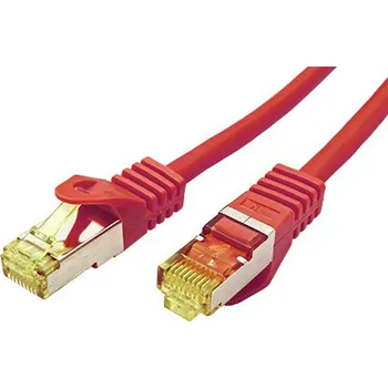 Síťový kabel goobay S/FTP patchkabel kat. 7, s konektory RJ45, LSOH, 25m, červený (91670) - 21.92.2241