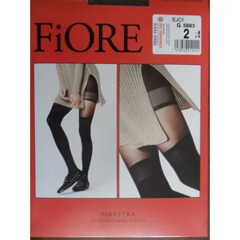 Dámské punčochy Punčochové kalhoty 30den Fiore FINESTRA black-černé 4-L